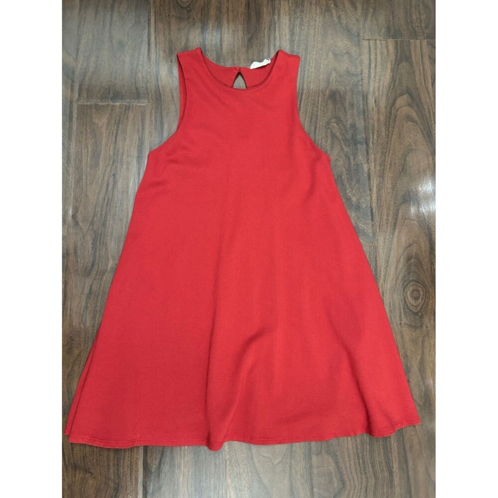 Altar'd State Deep Red Sleeveless A-Line Mini Dress